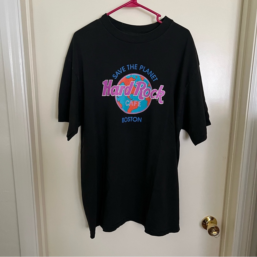 Vintage hard rock Boston save the planet shirt
